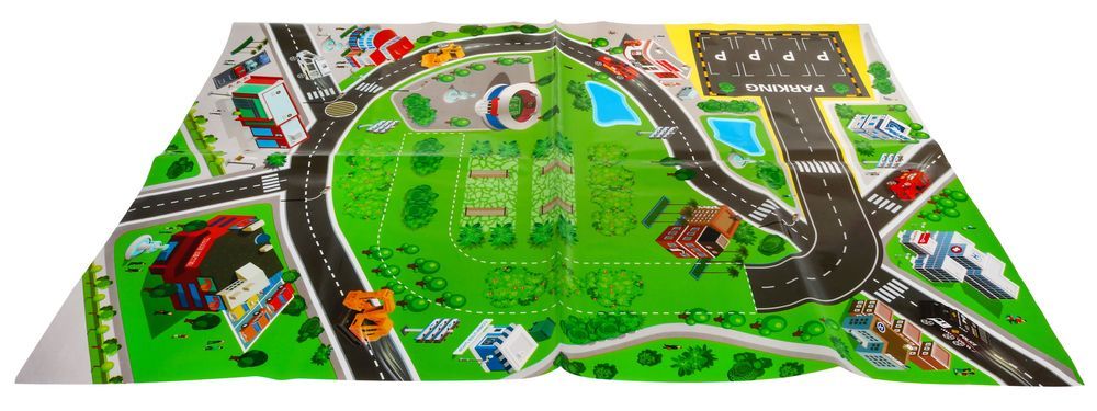 Parking Samochodowy Dla Dzieci 3+ Lądowisko Helikopterów + Mata