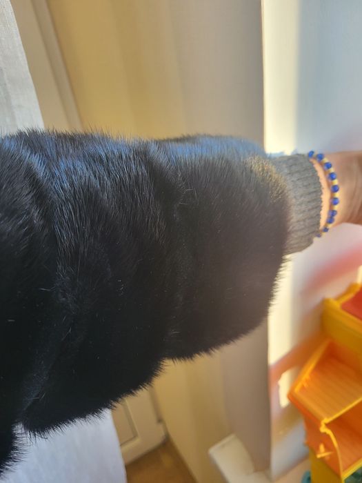 Шуба норкова чорна