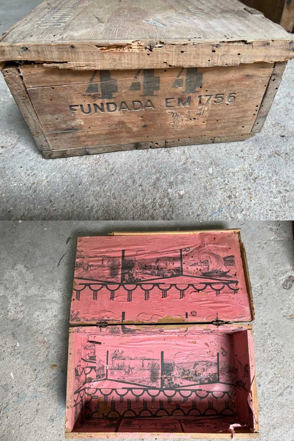Caixas de vinhos muito antigas