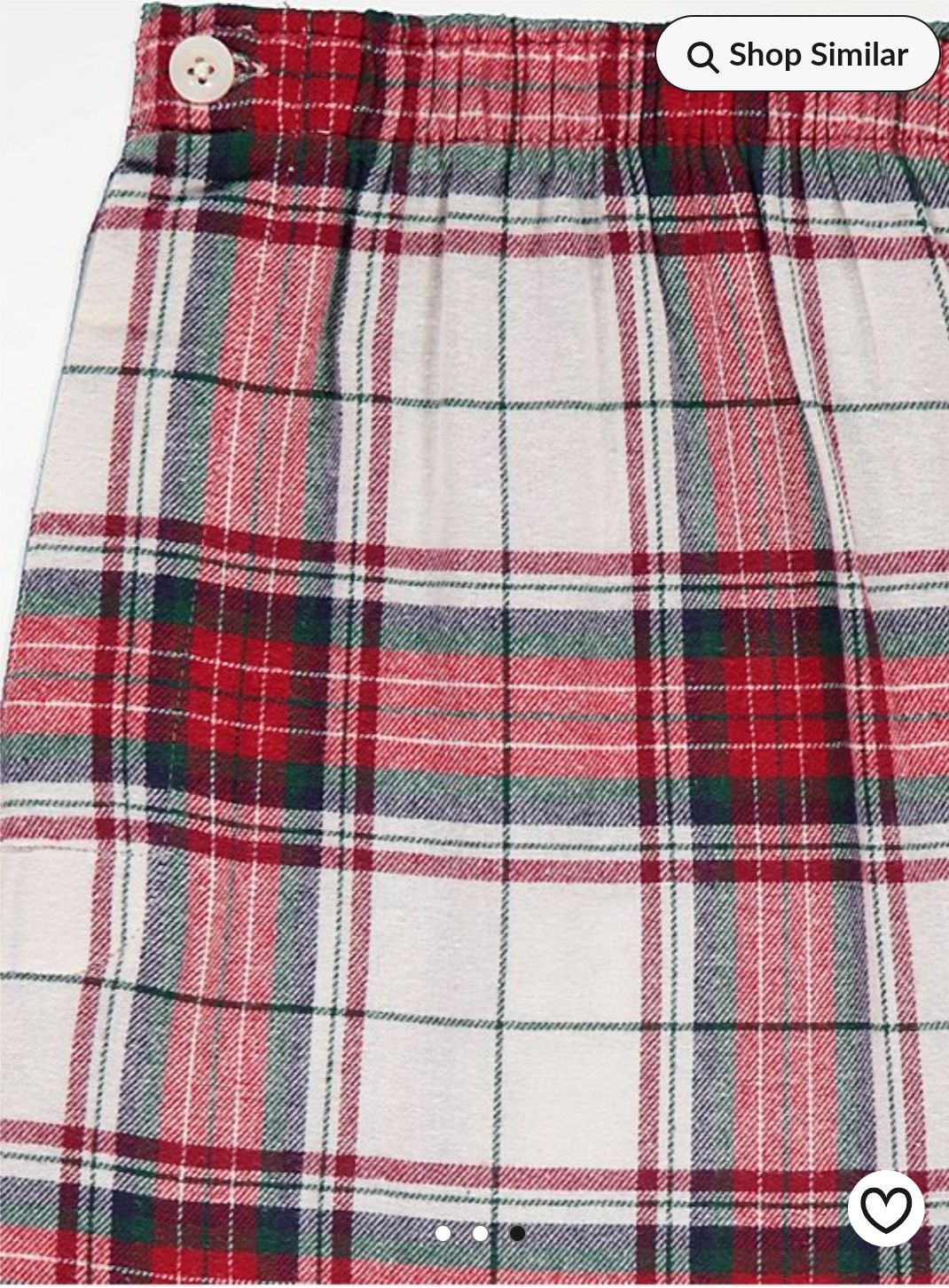 Чоловіча піжама George Christmas Red Checked Matching Family