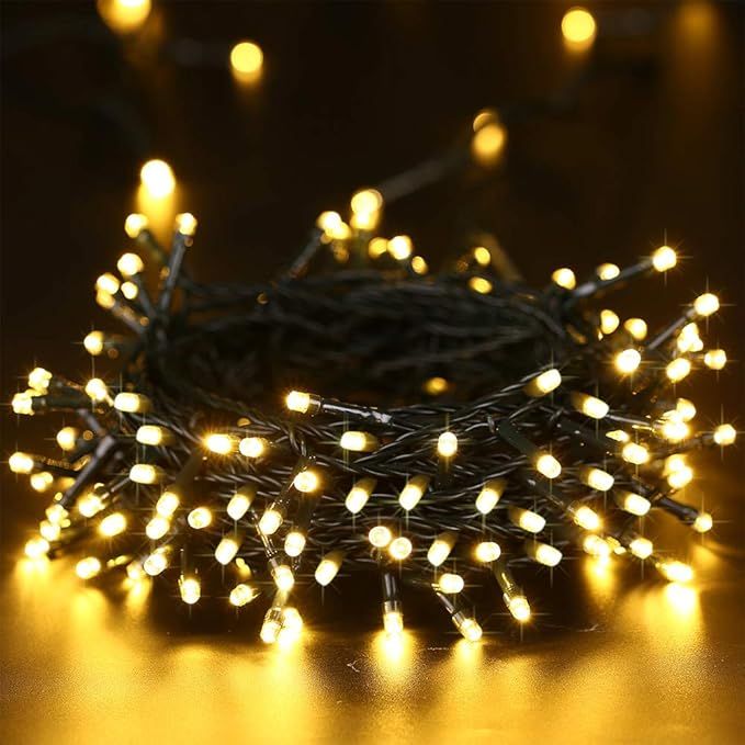 Łańcuch świetlny LED 10 m 100 diod ciepła biel 8 trybów