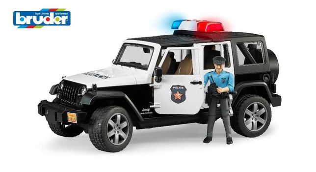 Брудер Джип Wrangler Police Bruder+фігурка поліцейського (02526)