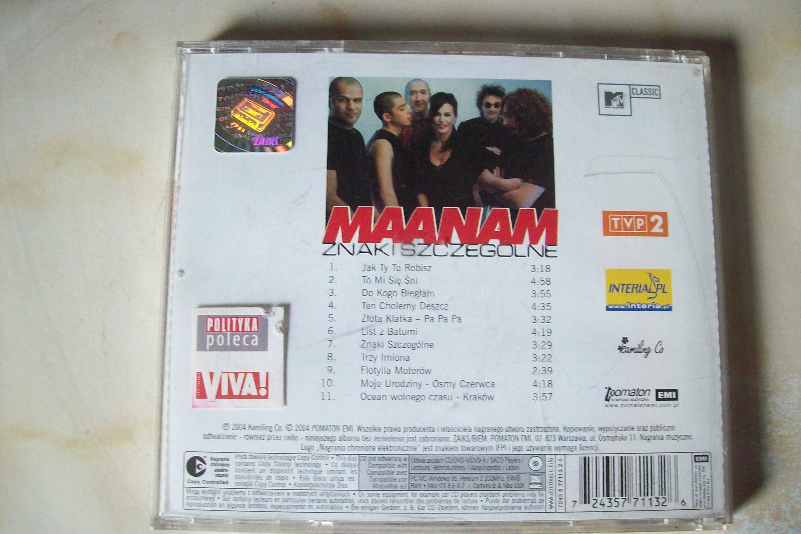 Maanam Znaki Szczególne cd 2004