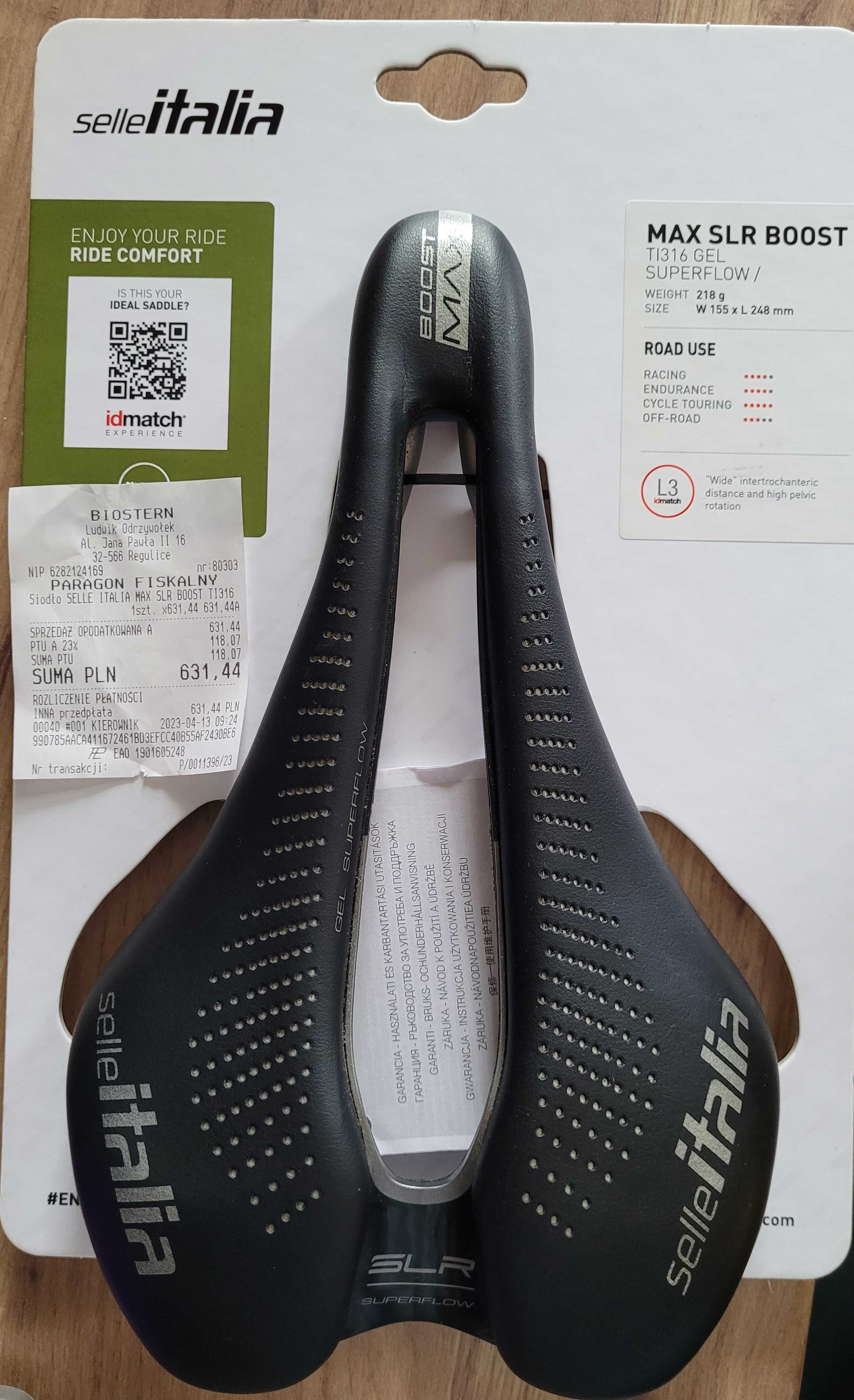 Siodełko SELLE ITALIA Max SLR Boost Gel Superflow