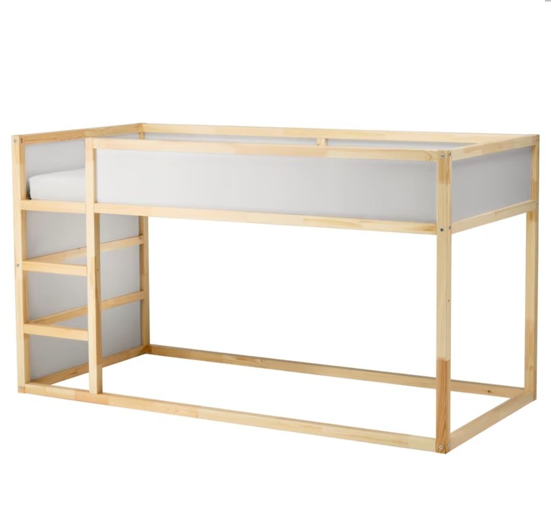 Łóżko Kura Baldachim Ikea antresola