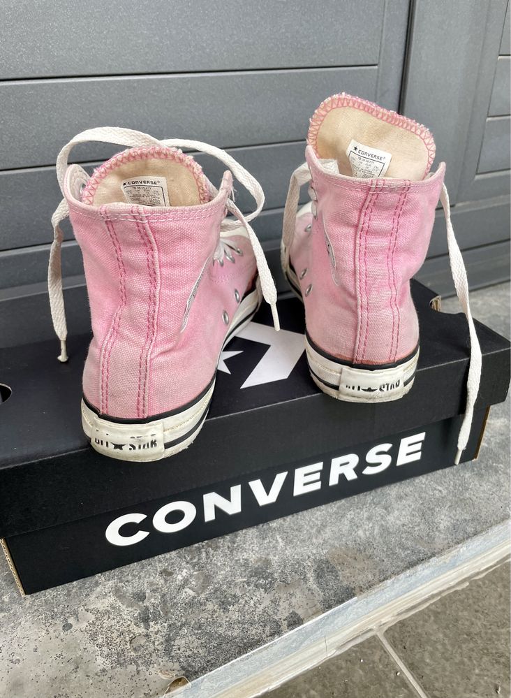 Ténis bota Converse All Star cor de rosa