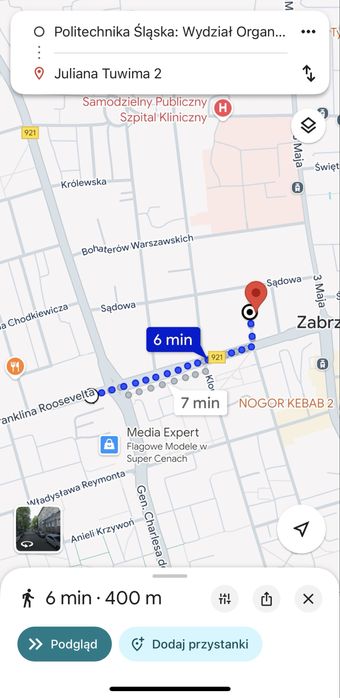 Wynajme pokój Zabrze Centrum dla mlodych ŚUM POLITECHNIKA