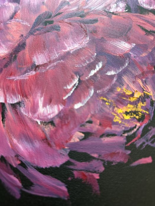 Картина Пиони холст масло 50/50