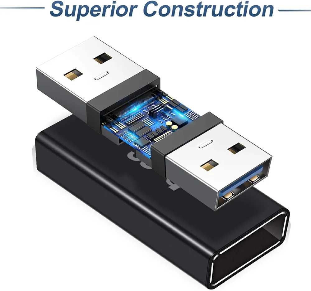 Adapter Usb 3.0 A żeński na Usb 3.0 A żeński 3szt