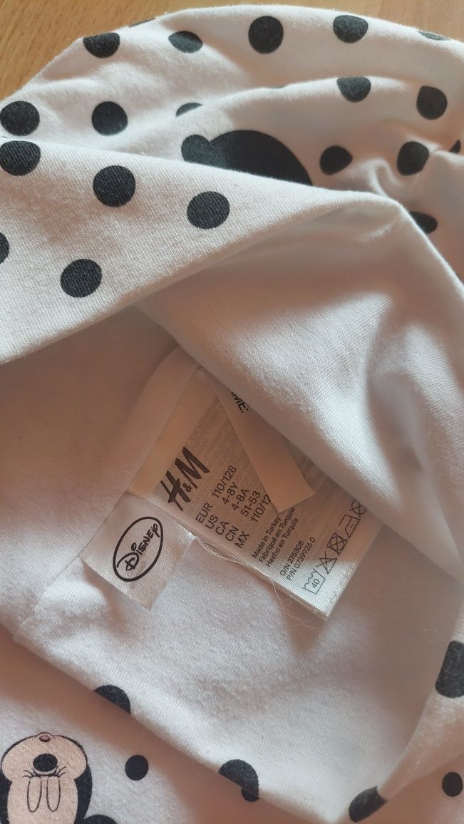 H&M komplet czapka komin Minnie r. 110/128