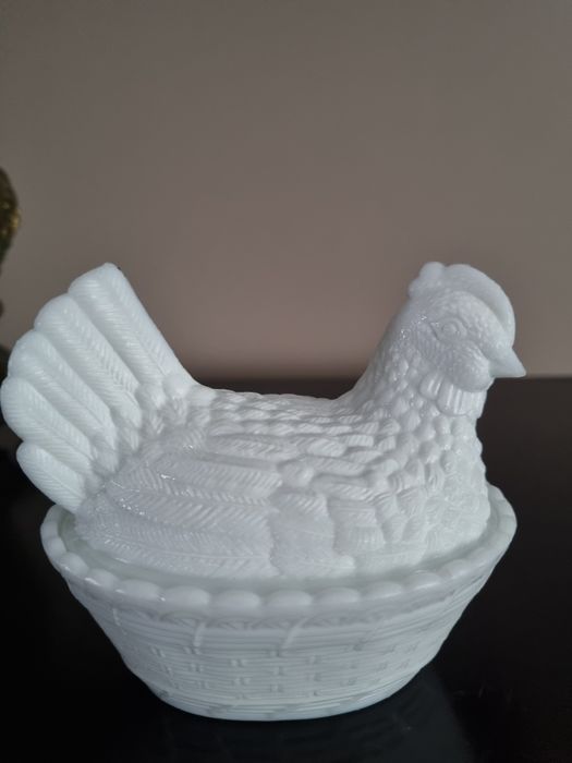 Biała kurka Ząbkowice kura prl