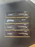 HyperX Black Fury DDR4 8 GB Kit RAM Memory, 4 x 4 GB, 2666Mhz, DDR4