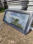 Okno stałe antracyt 132 x 65 używane 130 x 70