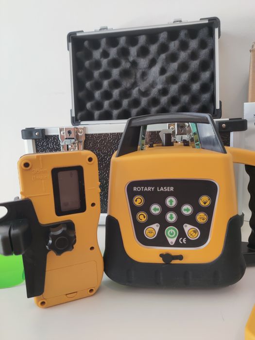 Nível Laser ROTATIVO (linha VERDE) Alcance 500 m. NOVO!