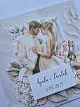 Kartka kartki na ślub ślubne handmade