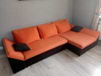 Sofa rozkładana rogowa