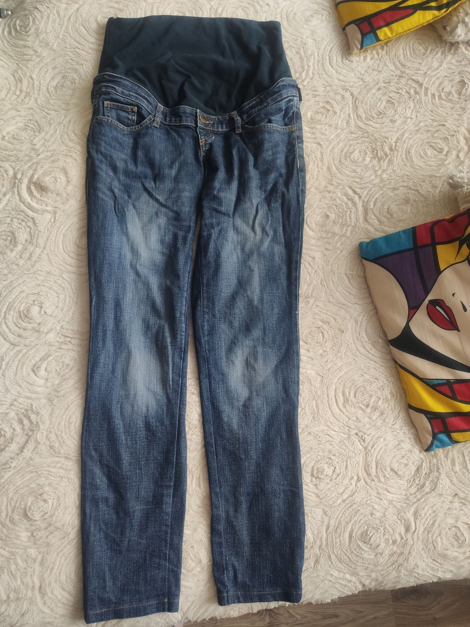 Spodnie jeansy h&m Mama M/L