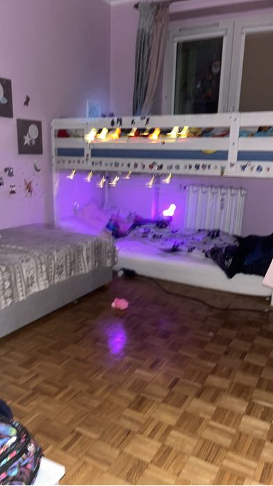 Łóżko piętrowe z antresolą 90/200