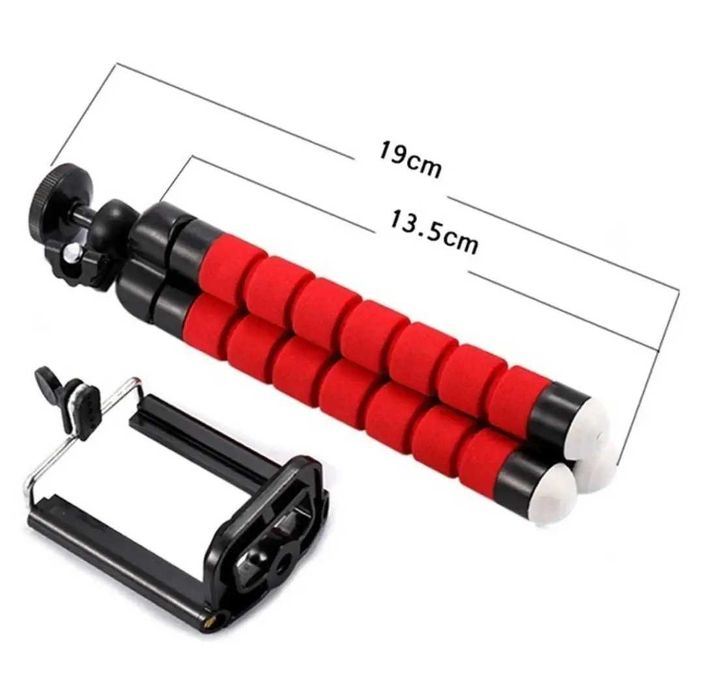 Гибкий штатив Осьминог с держателем для телефона трипод  мини тринога