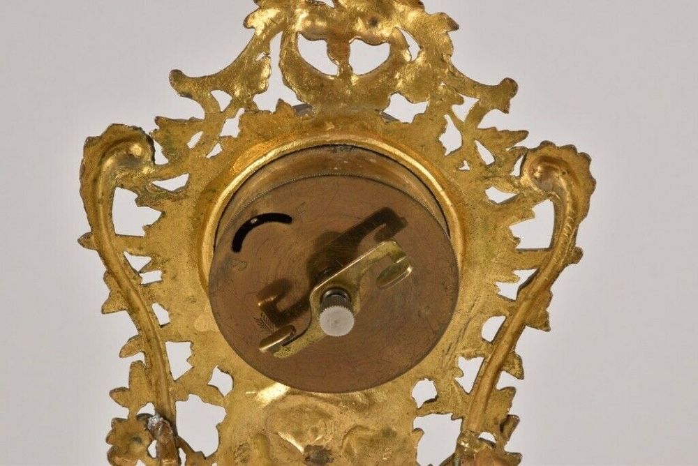 Антикварные часы с ртутным термометром