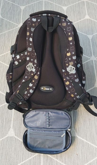 Plecak i piórnik  ST.RIGHT złote kotki GOLDEN CATS szkolny BP58