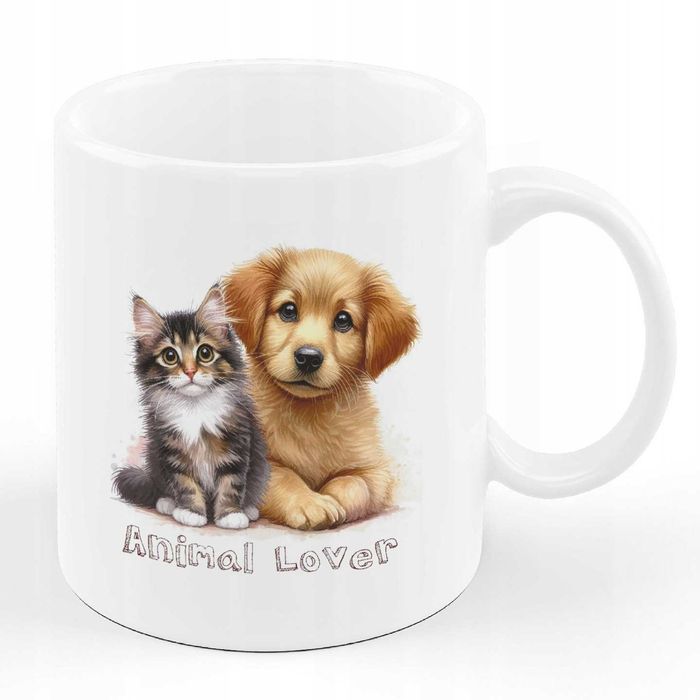 Kubek Pies Kot ceramika 330 ml