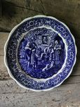 Duży ceramiczny talerz Delft Boch 38 cm