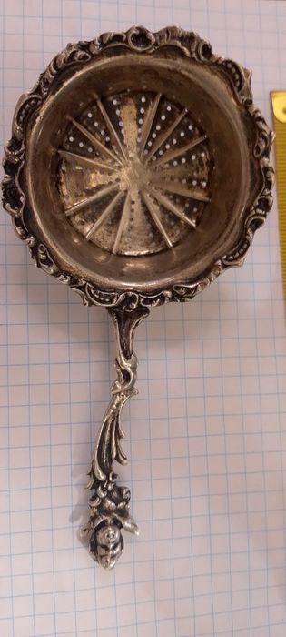 Срібне ситечко для чаю, сито, ситце