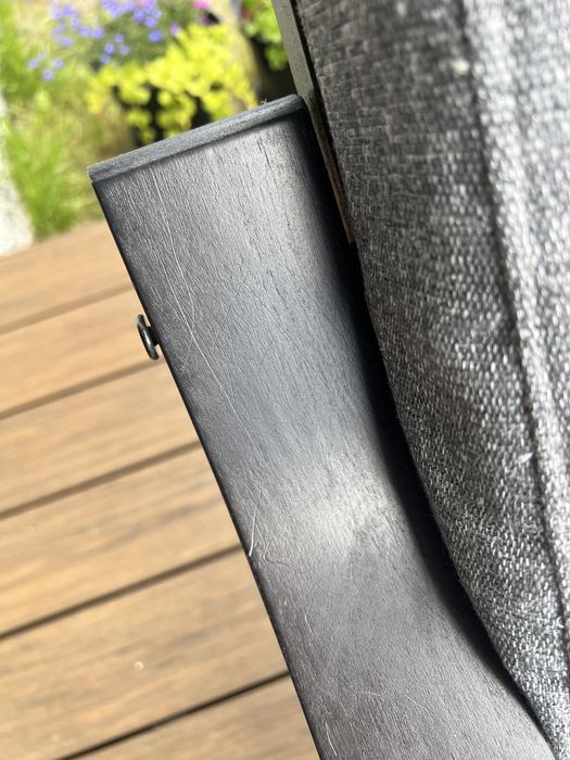 Fotel z podnóżkiem IKEA z wymienioną tapicerką