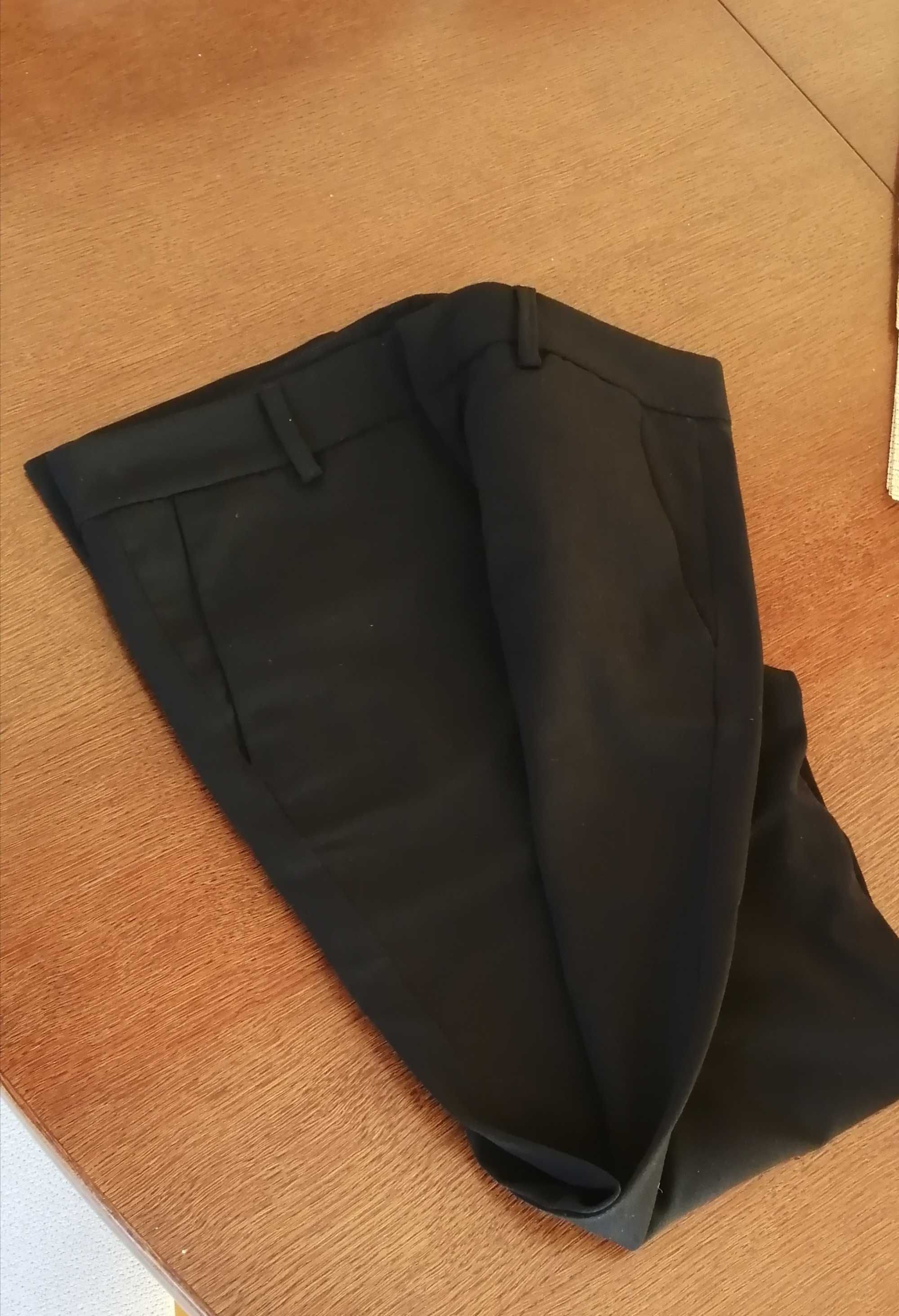 Czarne eleganckie spodnie - roz. S