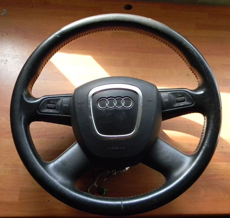 kierownica skórzana skóra AUDI A3 8P A4 B6 B7 A6 C6 multifunkcja airbag