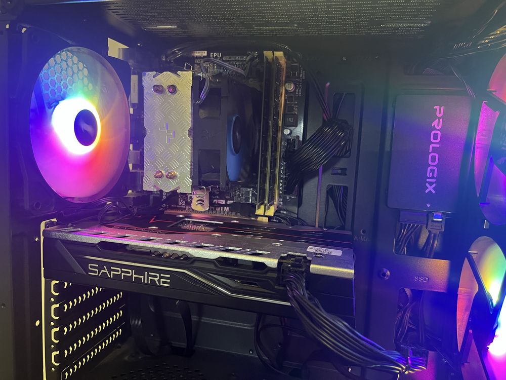 Игровий компʼютер RX580/8gb Intel xeon e3 1220 v3/ озу 16gb