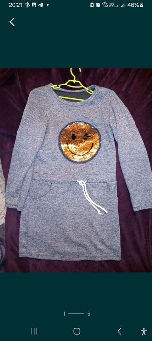 Тепле плаття для дівчинки