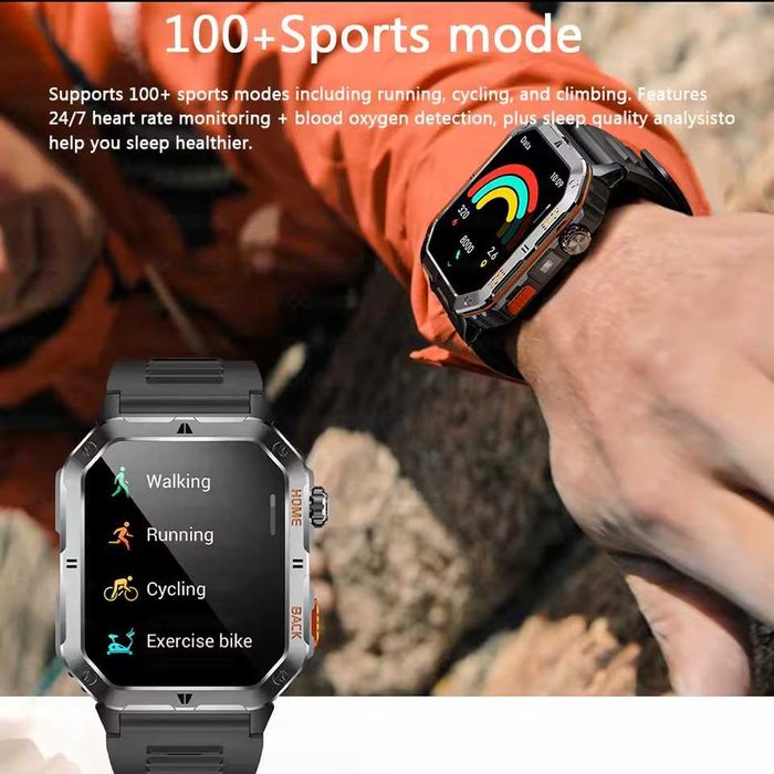 Смарт часы: LIGE MT62 PRO. NFC.1000mAh. LED-фонарик.