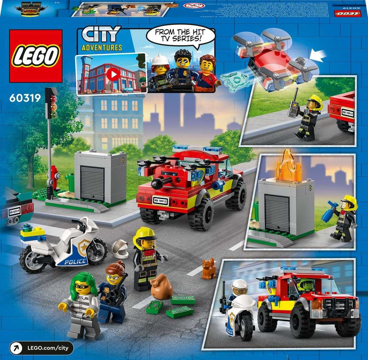 LEGO CITY 60319 AKCJA Strażacka i policyjny pościg