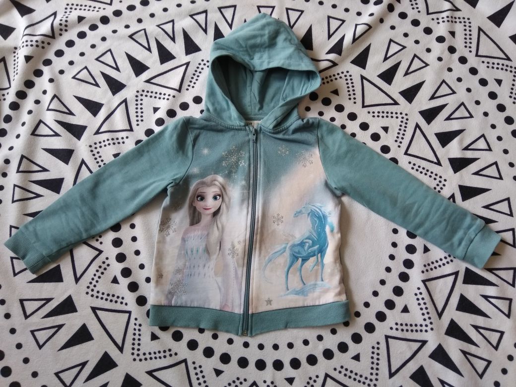 Bluza z kapturem Elsa Frozzen Kraina Lodu 122/128 H&M