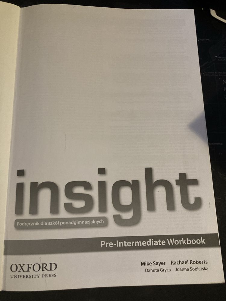 Insight Pre-Intermediate Workbook