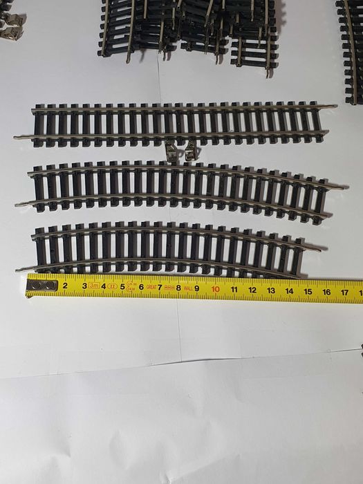 Tory kolejowe PIKO skala 1/87 HO -28szt luki i proste jak nowe NRD DDR