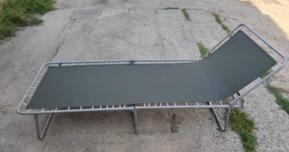 Розкладачка з матрацом  Раскладушка с матрасом На пружинах На ламелях