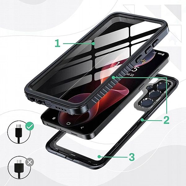 Etui Wodoodporne 360 Braders Samsung Galaxy A55/5G IP68