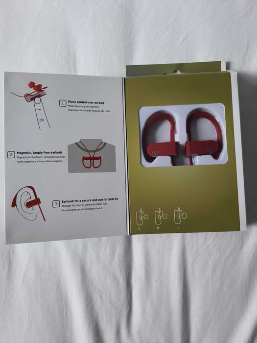 Słuchawki bezprzewodowe ISY IBH-3500-RD Czerwony