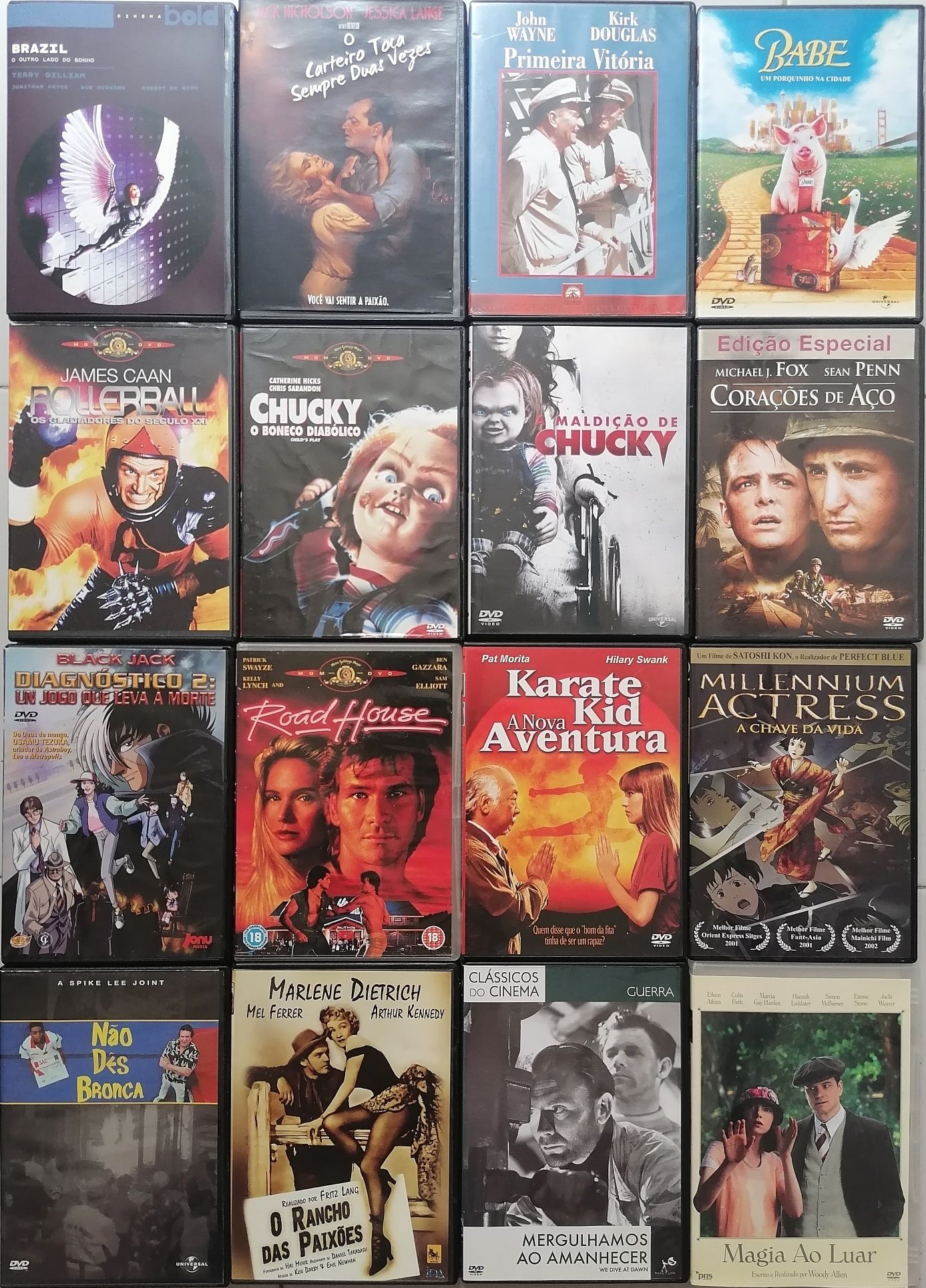 Lote 210 DVD's originais (LOTE 37)