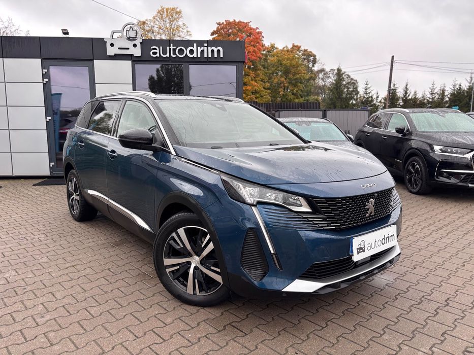 Peugeot 5008 ⟁ZWERYFIKOWANY⟁ LIFT GT 2.0HDI 180KM EAT8 7 os. Szyber Bezwypadkowy!