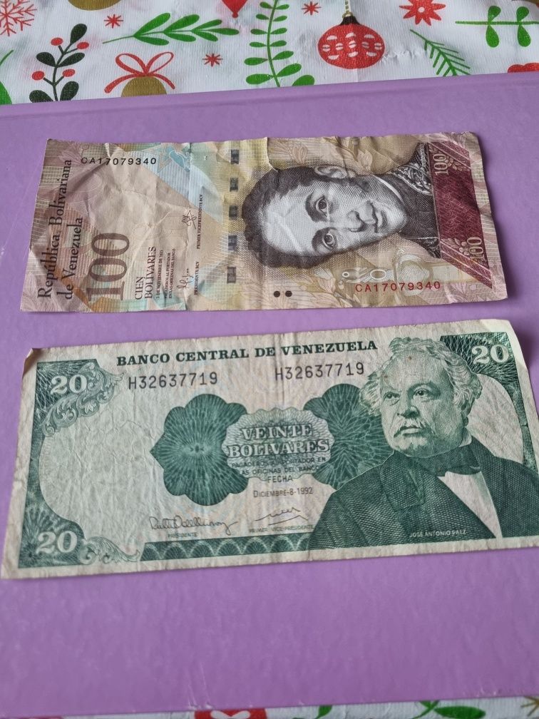 Stare banknoty Venezuela