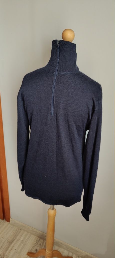 Bluza Sweter z golfem wełniany męskie Iris Norway rozmiar M wełna 70%