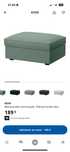 Sofa novo verde mais puff com arrumacao