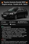 Sprzedam fajny samochód Toyota Avensis 2004 r