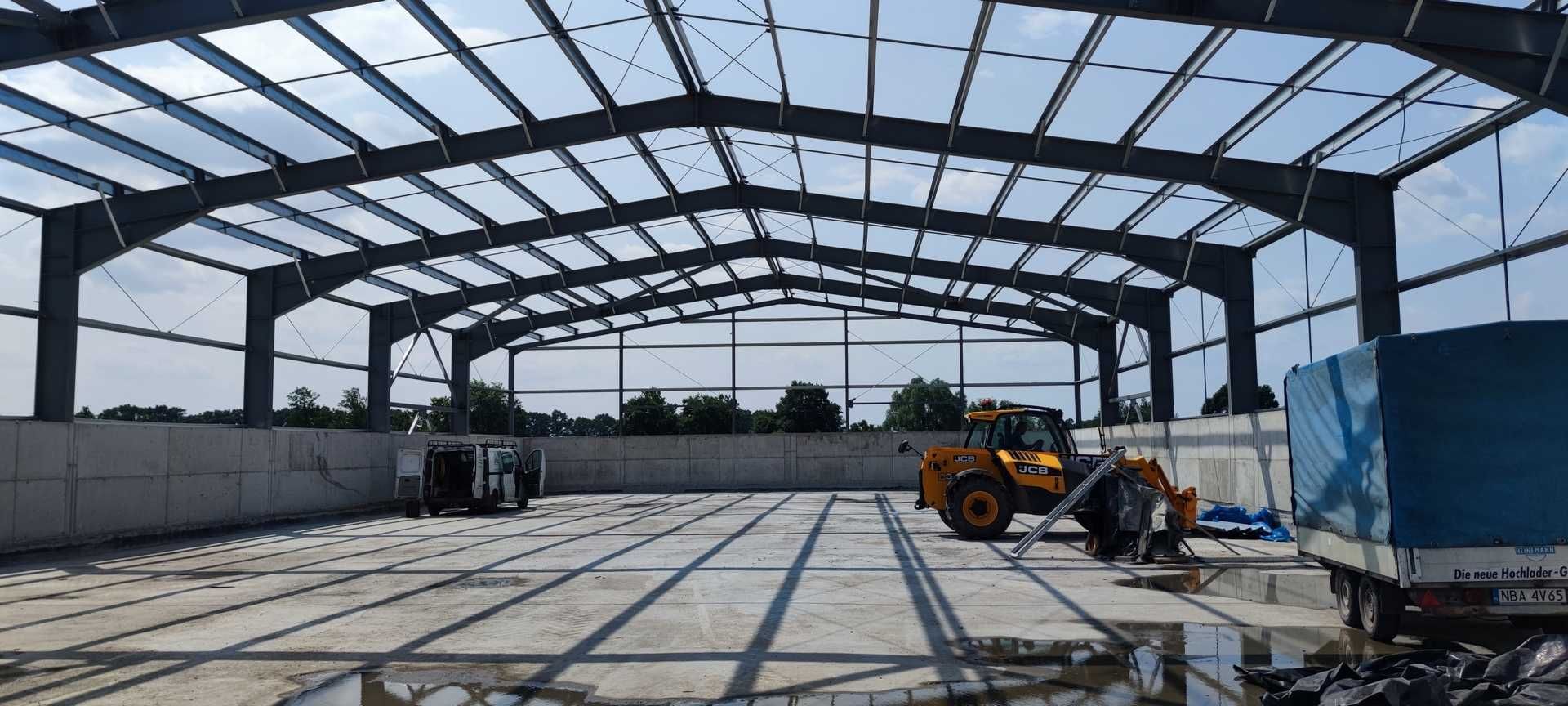 Konstrukcja stalowa hali. 24x49x6m. Producent. Bartoszyce.