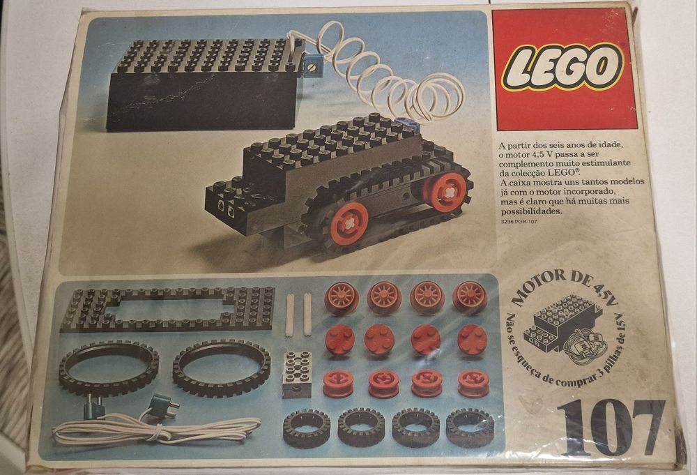 Lego 107 Vintage de 1976 (c/caixa e manual)