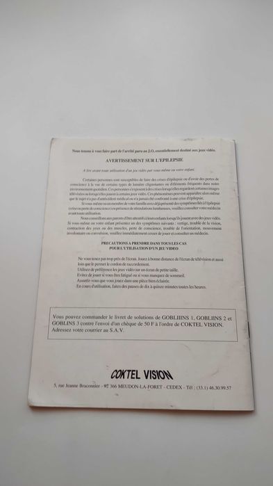Goblins 3 PC/Amiga sama instrukcja po angielsku i w innych